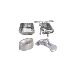 Piezas de fundición a presión de aleación de aluminio para la fabricación de carrocerías de automóviles, con pulverización de superficie plateada, personalizables - Product Image 1