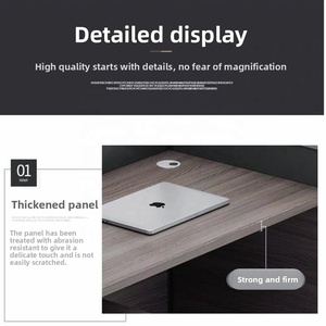 Nuovo Design di Alta Qualità: Postazione di Lavoro per 2 Persone con Scrivania Divisoria Durevole e Schermi Privacy per Uffici <span class=keywords><strong>Open</strong></span> Space - Product Image 6