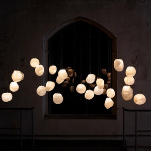 2025 personnalisable grand Loft Vintage Art verre lampes suspendues 3D imprimé <span class=keywords><strong>bois</strong></span> lustre pendentif éclairage <span class=keywords><strong>Suspension</strong></span> longue pour - Product Image 3