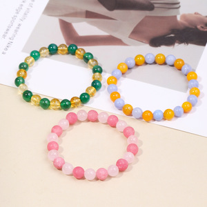 Pulsera de Piedras Naturales con 16 Figuras de Personalidades, Pulsera Elástica de Gemas Curativas, Duradera, Unisex, para Regalo - Product Image 5