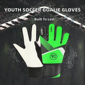 Wholesale PU <strong>Football</strong> Goalkeeper <strong>Gloves</strong> for Youth Kids <strong>Boys</strong> Training Flat Palm Button Closure Sizes 5-7 - Product Image 3