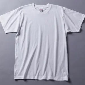Logo Kustom Kaus Katun 100% Kain GSM 230 Kaus Putih Kualitas Tinggi Pria Wanita