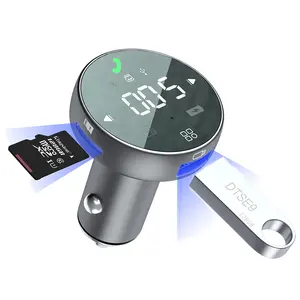 Новинка 2022, автомобильный FM-передатчик Bluetooth 5,0, беспроводной аудио приемник громкой связи, Автомобильный MP3-плеер QC4.0 QC3.0 USB Type C, зарядное устройство для телефона