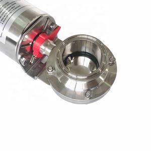 Aohoy Food Industry Ss 304 316 Sanitär Edelstahl Tri Clamp Manuelle Absperr klappe 3/4 "-6,0" Anschluss größe - Product Image 2