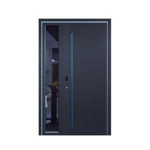 Hurricane Proof Hochwertige kugelsichere <span class=keywords><strong>Aluminium</strong></span>-Eingangstür Externe Moderne Große Sicherheit Modern Von Türen für Haus - Product Image 2