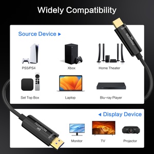 4ème câble <span class=keywords><strong>HDMI</strong></span> 2.1 personnalisé 8k 4k 2k 60hz 48Gbps UHS 4K 120Hz HDR 10 + 3D eARC HDR HDCP 2.2 & 2.3 pour PS5 RTX4080 amplificateur TV - Product Image 4