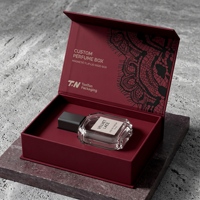 Boîte cadeau personnalisée de parfum rouge premium et boîte de présentation magnétique pour parfum avec boîte en papier pour emballage de parfum