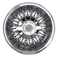 13 14 15 16 17 18 19 20 22 pulgadas 54 60 72 100 Spoke Knockoffs Personalizado Plata Morris Minor Traveller Chrome 13x7 Ruedas de alambre