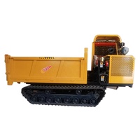 Mini camion à benne basculante à chenilles électrique pour la construction d'une ferme de jardin