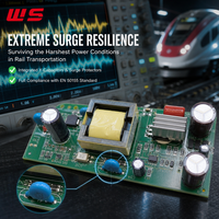Carte de commande LED de remplacement, norme EN50155, qualité rail, DC110V, assemblage SMT, anti-vibration, éclairage de métro et de train, direct usine