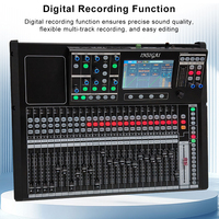 Consola Mezcladora Digital de Diseño Innovador, Controlador de Sonido DAW, 16, 24, 32 Canales, Consola Mezcladora de Audio Digital Profesional con Bluetooth