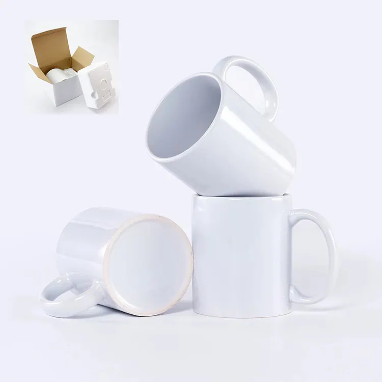 도매 주문 백색 공백 승화 DIY 인쇄 컵을 위한 세라믹 사기그릇 찻잔 공급자 11oz