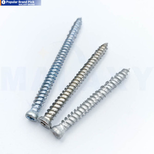 Vis à béton haute résistance Malaxy 10B21 Vis à béton 80mm 100mm Acier galvanisé Ancre à vis à béton - Product Image 1