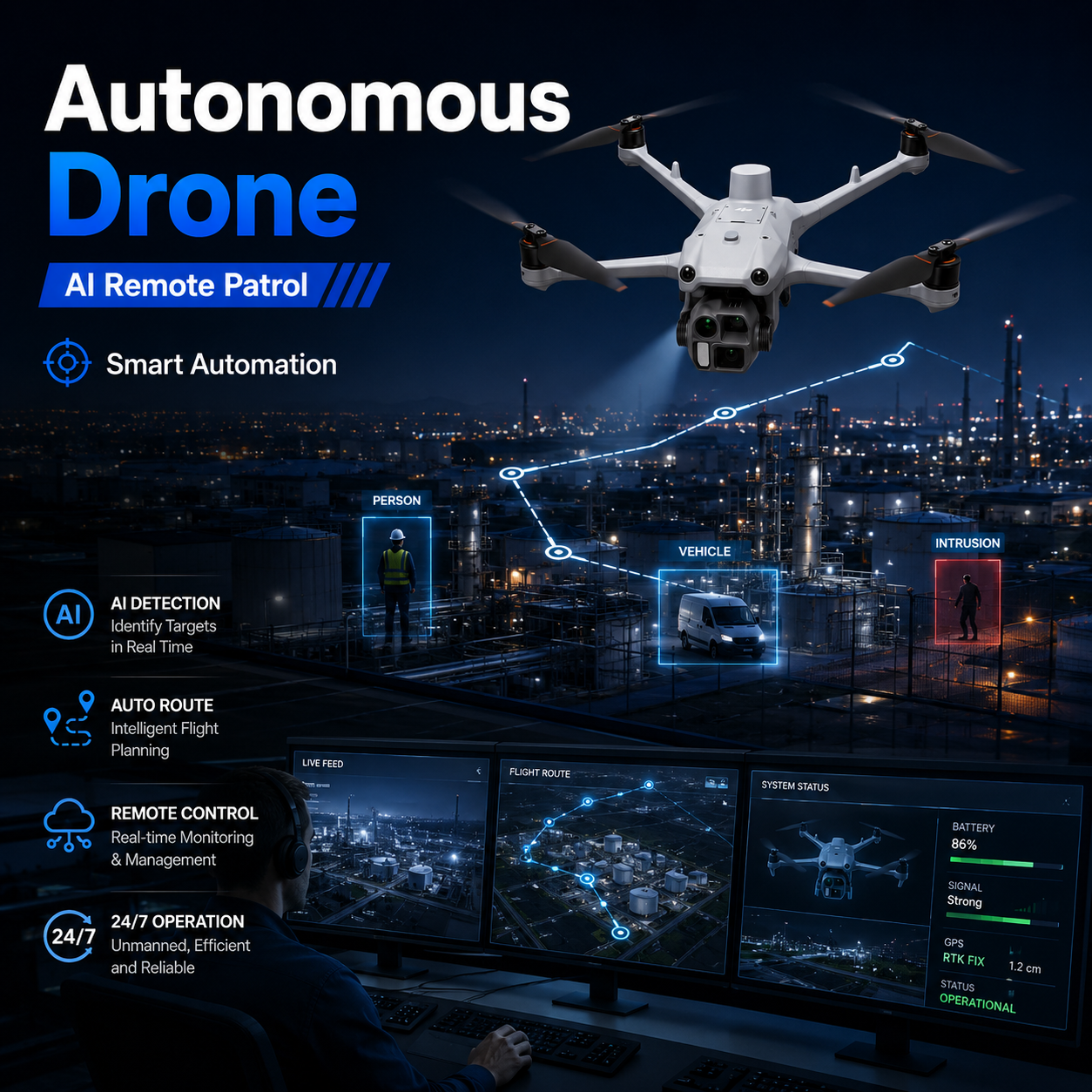 MATRICE 4D-Autonomous Drone