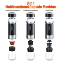 Cafetera Espresso Portátil Totalmente Automática de Fábrica Directa, Cafetera 3 en 1, Cafetera Portátil de 20 Bares para Café Frío y Caliente