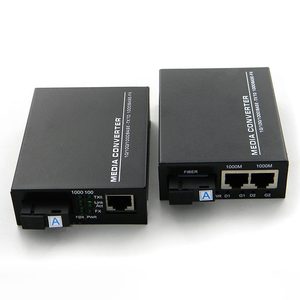Telecom Grade Fast Ethernet Fiber Media Converter SC Dual Fiber 2 RJ45 Port Pair Industrial External Power TCP/GSM/SDK/POE - Product Image 5