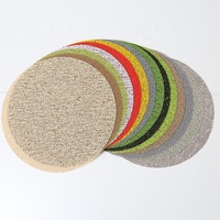 Vente en gros de sets de table ronds en PVC plastique classiques écologiques pour restaurant, maison, hôtel