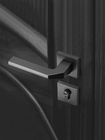 Ensemble de serrures de porte magnétiques pour chambre à coucher intérieure design moderne poignée de porte de chambre à coucher silencieuse universelle à fente simple en alliage de zinc 7250 pour usage domestique