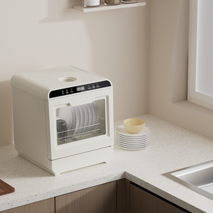 Lave-vaisselle entièrement automatique grande capacité 6-8 couverts, installation facile, nettoyage de cuisine avec fonctions de séchage et de désinfection L - Product Image 1