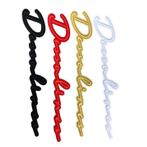 Parches de letras bordadas en relieve <span class=keywords><strong>3D</strong></span>, parches de planchado con prensa de calor para sombrero - Product Image 2