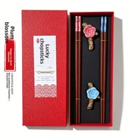 Boîte cadeau repose-baguettes en céramique biodégradable à thème panda, vaisselle de style chinois, design culturel et créatif, souvenir tendance pour