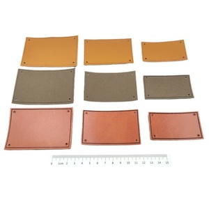 Étiquette universelle en cuir perforé et gaufré pour vêtements, avec bordure vierge, pour sacs, chapeaux et étiquettes volantes - Product Image 5