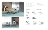 Bureau d'écriture autoportant en L, modulaire et extensible, en panneaux de bois modernes, couleurs personnalisables, montage facile, usage commercial, garantie 3 ans