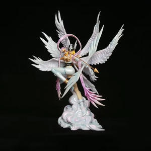 Digimons Angewomon Battle Eight Winged Form Designer Toy Anime Figurita Modelo coleccionable en caja Decoraciones al por mayor - Product Image 5