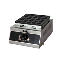 Machine à Crêpes Commerciale Professionnelle en Acier Inoxydable 25 Trous, Appareil à Muffins à Gaz pour Équipement de Cuisine de Gros