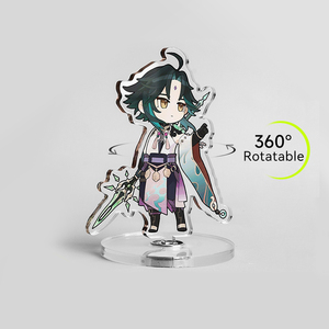 Ornement de bureau personnalisé en acrylique transparent rotatif, personnage de dessin animé humanoïde, cadeau promotionnel - Product Image 2