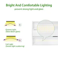 Luz de bahía alta lineal LED, nuevo diseño, potencia CCT conmutable, regulable, 2 pies, 277V