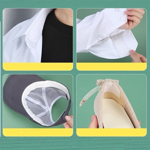 Bande de col pour chemise auto-adhésif protecteur de col jetable chemise doublure de cou protecteur invisible contre les taches de sueur - Product Image 5