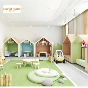 Aire de jeux intérieure douce américaine de haute qualité enfants semblant Playhouse piscine à balles caractéristique d'escalade en plastique Durable-pour - Product Image 3