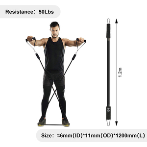 Multi Style TPE Elastic Pull Rope Resistance <b>Band</b> Tubes Fitness Set Home Gym Strength Training Full Body <b>Workout</b> Customizable - Product Image 5