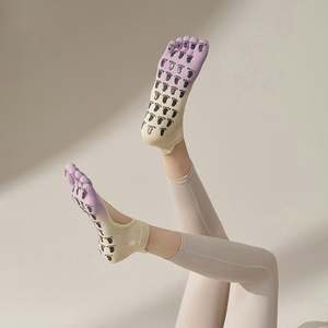 Wholesale Short Style Yoga Pilates Special Socks Professional Sports Five-finger Socks Women's Split-toe Gradient Backless - Product Image 3