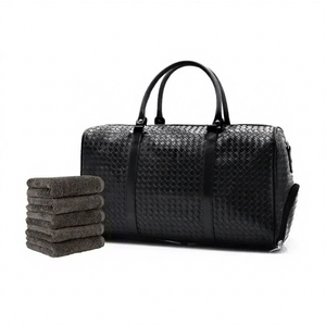 Sac de voyage en cuir véritable personnalisé fabriqué à la main de qualité supérieure avec doublure intérieure en coton, raccords en laiton et options personnalisées - Product Image 1