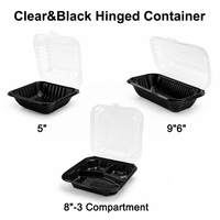 Boîte à repas jetable en plastique PP à 3 compartiments pour vente en gros, idéale pour la préparation de repas à emporter