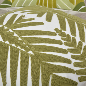 หมอนอิงลายใบไม้สไตล์นอร์ดิกทรงสี่เหลี่ยม ซักได้ สำหรับตกแต่งห้องนั่งเล่นและห้องนอน - Product Image 1