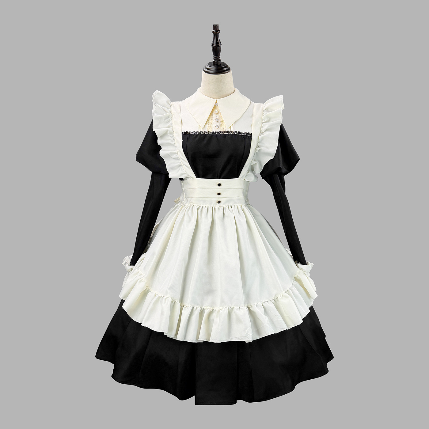 Buy In Bulk Black And White Waitress Uniform Polyester Cotton Blend |  Alibaba.com