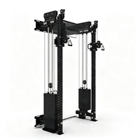 Entraîneur multifonctionnel compact pour la musculation à domicile, équipement de fitness mural, rack de squat