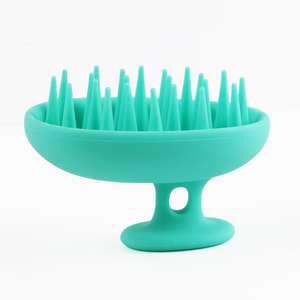 Massaggiatore per Cuoio Capelluto in Silicone Impermeabile, Spazzola Morbida per <span class=keywords><strong>Shampoo</strong></span>, Stimolatore di Crescita dei Capelli con Manico in Gomma, Rimozione della Forfora - Product Image 5