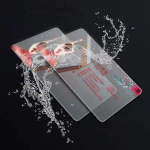 Free Sample Custom Design Printing Plastic PVC Transparent Thank You Card Name Card Membership Business Card For Gift