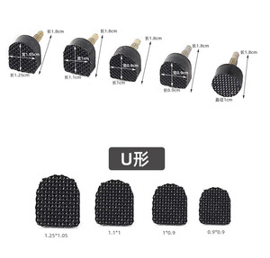 F0359 Punte di Ricambio per Tacchi Alti, <span class=keywords><strong>30</strong></span> Paia per Set, Cuscinetti per Riparazione Tacchi a Spillo, Punte di Ricambio per Scarpe - Product Image 5