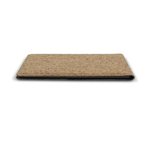 Grand miroir de retouche de maquillage de beauté debout de table pliant portable en liège carré personnalisé - Product Image 4