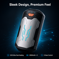Chauffe-mains rechargeable 2-en-1 2026, chauffe rapide en 0,5s, 6000mAh, chauffe-poche USB portable pour l'hiver, le camping en extérieur, la voiture et la maison