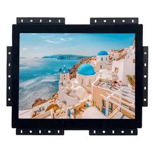 Embedded Installation Metal Case Industrial Square Screen LCD Monitor High Brightness 15 17 19 inch Open Frame Lcd Monitor