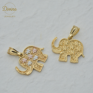Colgante de elefante con forma de animal, joyería popular, venta al por mayor - Product Image 5