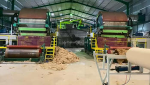 木竹甘蔗渣稻草制浆模具卫生纸纸机生产线，卫生纸卫生纸厂/工厂 - Product Image 6