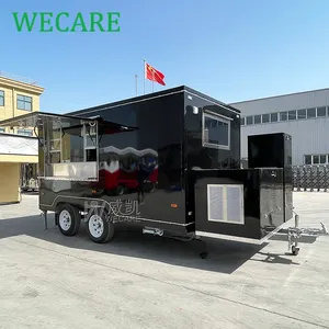 WECARE มัลติฟังก์ชั่นที่กําหนดเองบาร์มือถือบาร์บีคิวอาหารรถพ่วง Remorque รถบรรทุกอาหารรถบรรทุกอาหารมาตรฐานออสเตรเลียพร้อมห้องครัวเต็มรูปแบบ