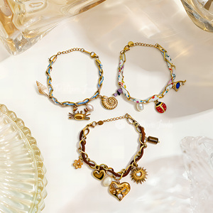 Muses Jewels Bracciale con Ciondolo di Perla Barocca Naturale d'Acqua Dolce, Catena in Acciaio Inossidabile per Donna - Product Image 4